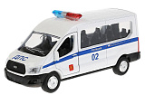 Модель машины Технопарк Ford Transit Полиция, инерционная