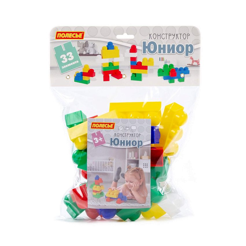 Конструктор Полесье, Юниор  33 эл. - фото