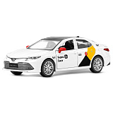 Модель автомобиля Автопанорама Toyota Camry такси Яндекс GO, белая, инерционная, 1/34