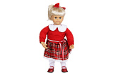 Кукла Настенька, интерактивная, в красном платье