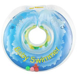 Круг Baby Swimmer Остров, на шею, для купания, с погремушкой