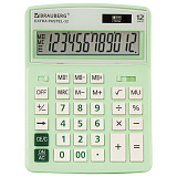 Калькулятор настольный Brauberg Extra Pastel-12-LG, 206x155 мм, 12 разрядов, двойное питание, мятный