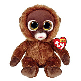 Мягкая игрушка TY Монки, коричневая обезьянка, 15 см