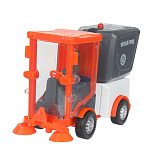 Уборочная машина Технопарк, оранжевая, инерционная, 11 см