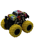Машинка гоночная Funky Toys Die-cast, 4*4, фрикционная, двойной реверс, желтые колеса
