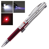 Указка лазерная Beifa, радиус 200 м, красный луч, LED-фонарь, стилус, детектор купюр, ручка