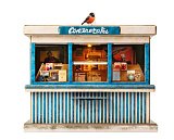 Сборная модель из картона Умная Бумага Газетный киоск Союзпечать