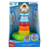 Пирамидка для ванны Tomy Маяк со светом