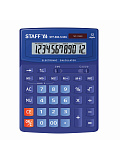 Калькулятор настольный Staff STF-888-12-BU, 200х150 мм, 12 разрядов, двойное питание, синий