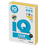 Бумага цветная IQ Сolor A4, 80 г/м2, 200 л., 4 цвета x 50 листов, микс неон