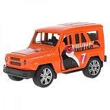 Модель машины Технопарк УАЗ Hunter, оранжевая, инерционная