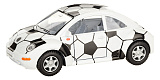 Модель машины Kinsmart Volkswagen New Beetle, футбол, бело-черная, инерционная, 1/32