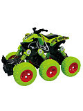 Квадроцикл Funky Toys Die-cast, инерционный механизм, рессоры, 6*6, зеленый