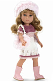 Кукла Arias Elegance, винил, 36 см, в платье, шапочке, ботиночках, с сумочкой