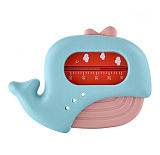 Термометр детский Roxy-Kids Whale для воды, для купания в ванночке, голубой и розовый