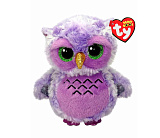Мягкая игрушка TY Фиолетовая сова Оливия, 15 см