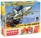 Сборная модель Звезда Фронтовой бомбардировщик Су-24М, 1/72, Подарочный набор