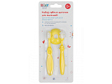 Набор Roxy-Kids Зубная щетка и щетка-массажер для малышей, 2 цвета в ассорт.