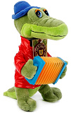 Мягкая игрушка Мульти-пульти Крокодил Гена, с аккордеоном, 21 см, озвуч.
