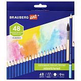 Карандаши художественные Brauberg Art Classic, цветные, акварельные, 48 цветов, грифель 3.3 мм