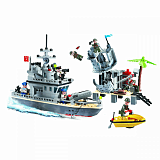 Конструктор Brick Военный корабль, 505 деталей