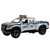 Модель машины Технопарк Nissan Titan Warrior, Полиция, инерционная, свет, звук