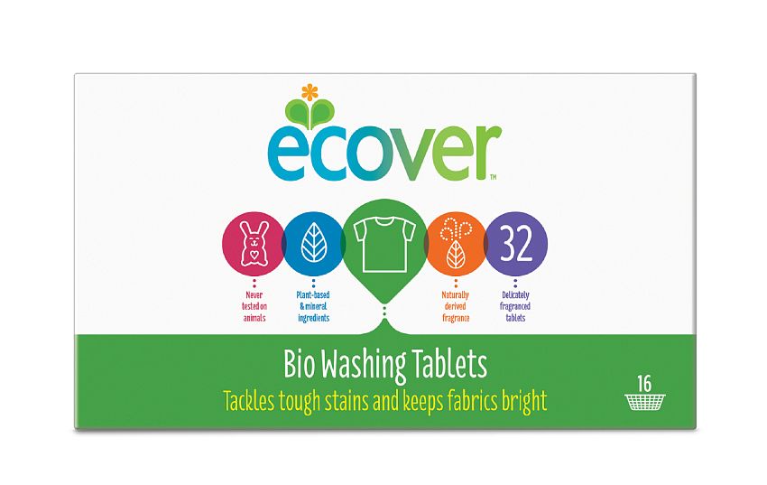 Таблетки Ecover для стирки, экологические, 32 шт., 960 г - фото