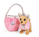 Плюшевая собачка Chi-Chi love Принцесса с пушистой сумкой, 20 см 