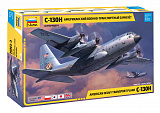 Сборная модель Звезда Американский военно-транспортный самолет C-130H, 1/72