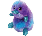 Мягкая игрушка TY Заппи утконос, фиолетовый, 15 см