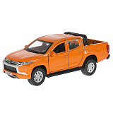 Модель машины Технопарк Mitsubishi L200 пикап, оранжевая, инерционная