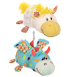 1TOY Вывернушка Ням-Ням 2-в-1 35 см., плюш. Единорог с ароматом попкорна-Дракончик с ароматом фруктового мармелада,пакет
