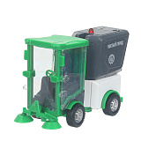 Уборочная машина Технопарк, зеленая, инерционная, 11 см