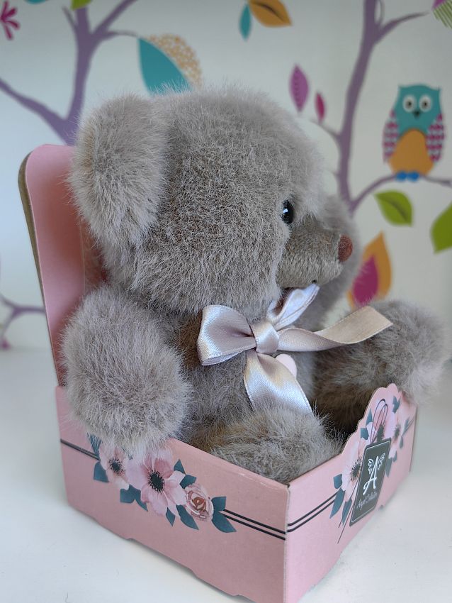 Мягкая игрушка Angel Collection Мишка Валентинка с бантиком, 14 см - N2 Мягкая игрушка Angel Collection Мишка Валентинка с бантиком, 14 см - фото N2