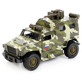 Модель машины Технопарк Бронеавтомобиль ВПК 3927 Волк, армейская, инерционная