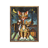 Мозайка из пайеток на холсте Волшебная Мастерская Коты