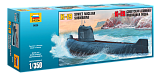 Сборная модель Звезда Советская атомная подводная лодка К-19, 1/350