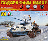 Сборная модель Моделист Советский танк Т-34-76, 1/72, подарочный набор