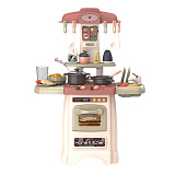 Детская кухня Funky Toys Mini Chef, бежевая, св., зв., 29 предметов, 45х21.5х62 см