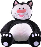 Мягкая игрушка Gulliver Кот Котя, черный, сидячий, 56 см