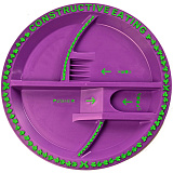 Тарелка Constructive Eating Волшебный сад, фиолетовый