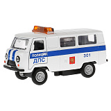Модель машины УАЗ 39625 Полиция, ДПС, инерционная, свет, звук