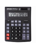 Калькулятор настольный Офисмаг OFM-333, 200x154 мм, 12 разрядов, двойное питание, чёрный